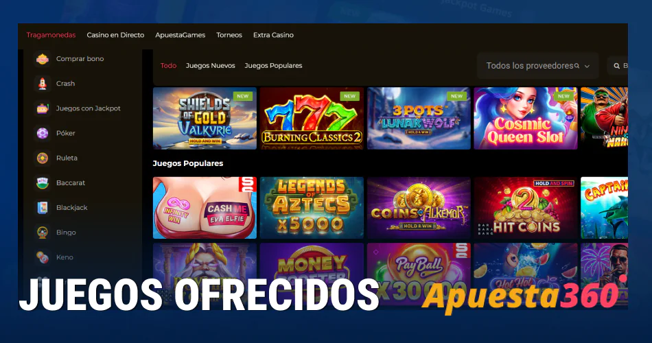 Juegos de Apuesta360 Casino